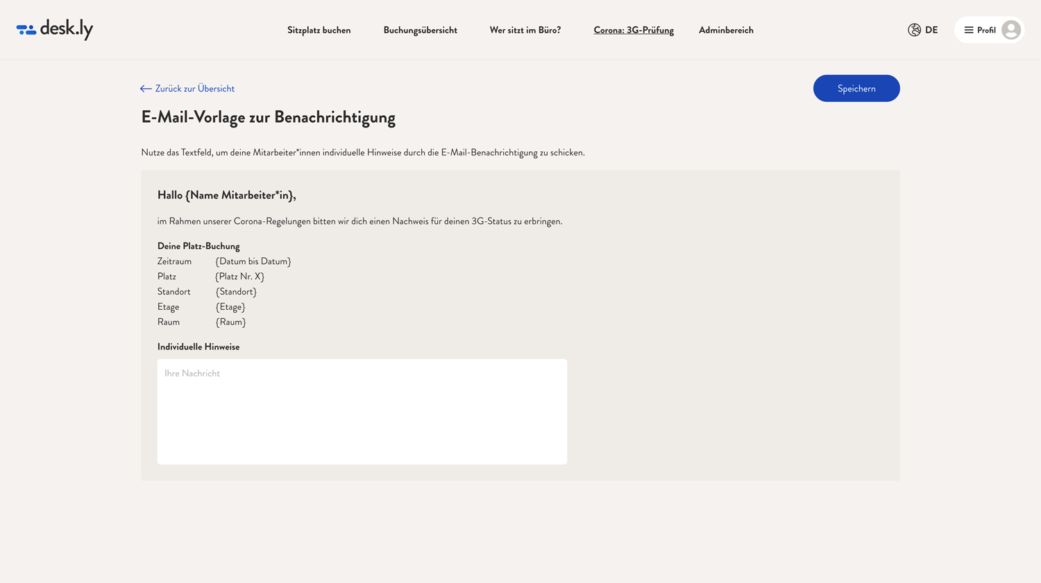 User ohne Nachweis leicht informieren
