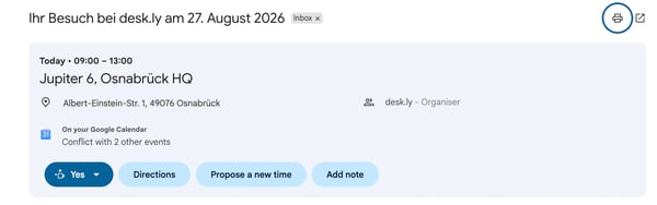 Hilfe Gästebuchung E-Mail Termineinladung DE