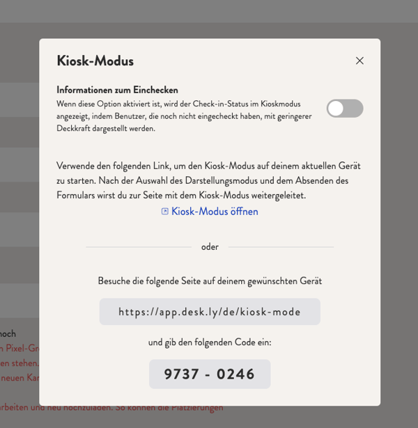Blur Mode Informationen zum Einchecken