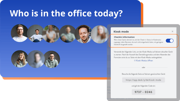 kiosk mode checkin information 