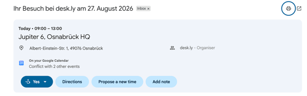 Hilfe Gästebuchung E-Mail Termineinladung DE