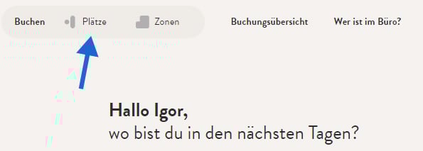 Platzbuchung