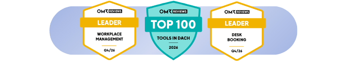 OMR Reviews Workplace Management Leader und Desk Booking Leader 2026 | desk.ly