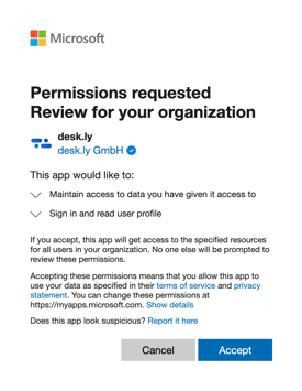 The Login with Microsoft asks me for permissions, what do I have to do_3