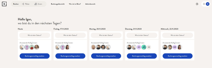 Wochenübersicht