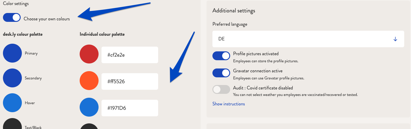 How do I adapt desk.ly to our corporate identity (CI)_3