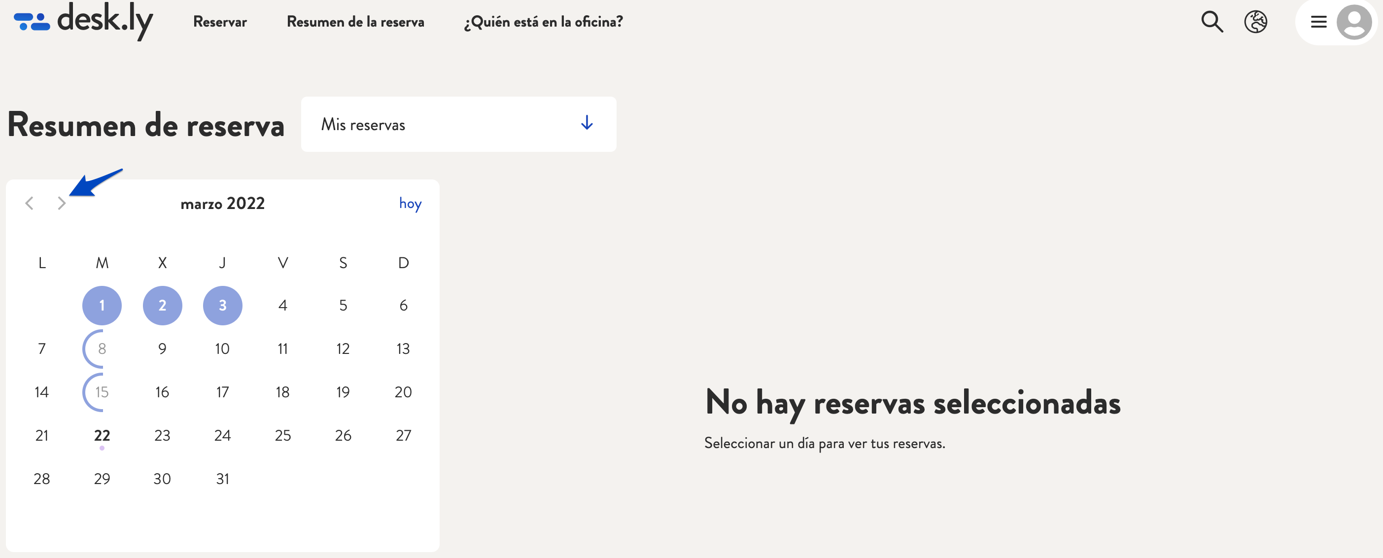 Puedo ver las reservas pasadas o futuras_2