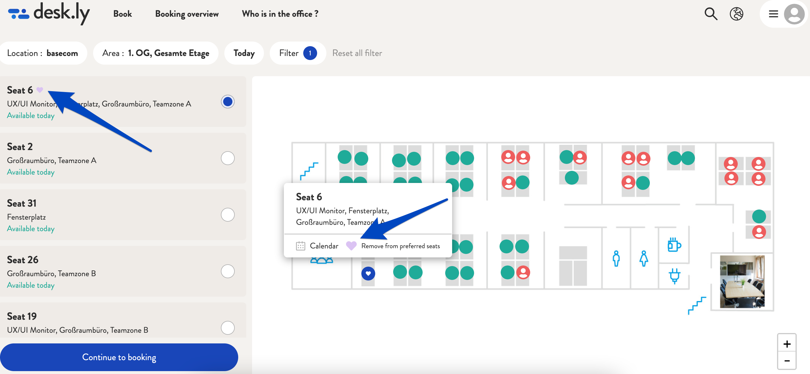 Where can I manage and view my preferred seats_2