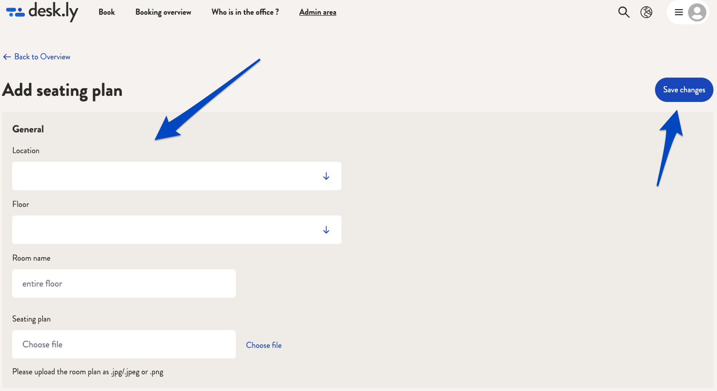 How do I create a seating plan with bookable seats_3