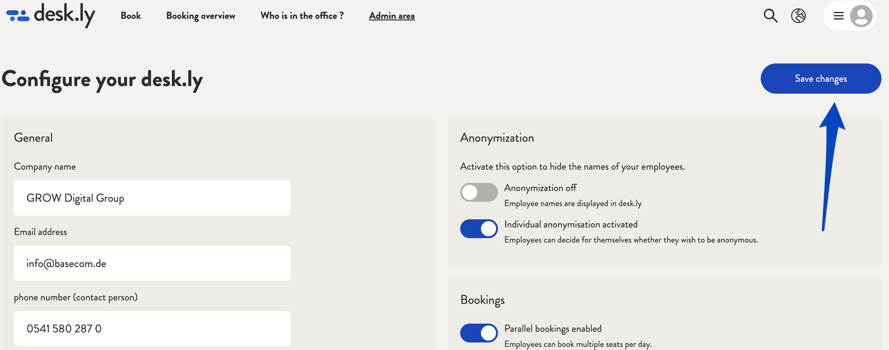 How do I determine whether my employees can book for colleagues_3